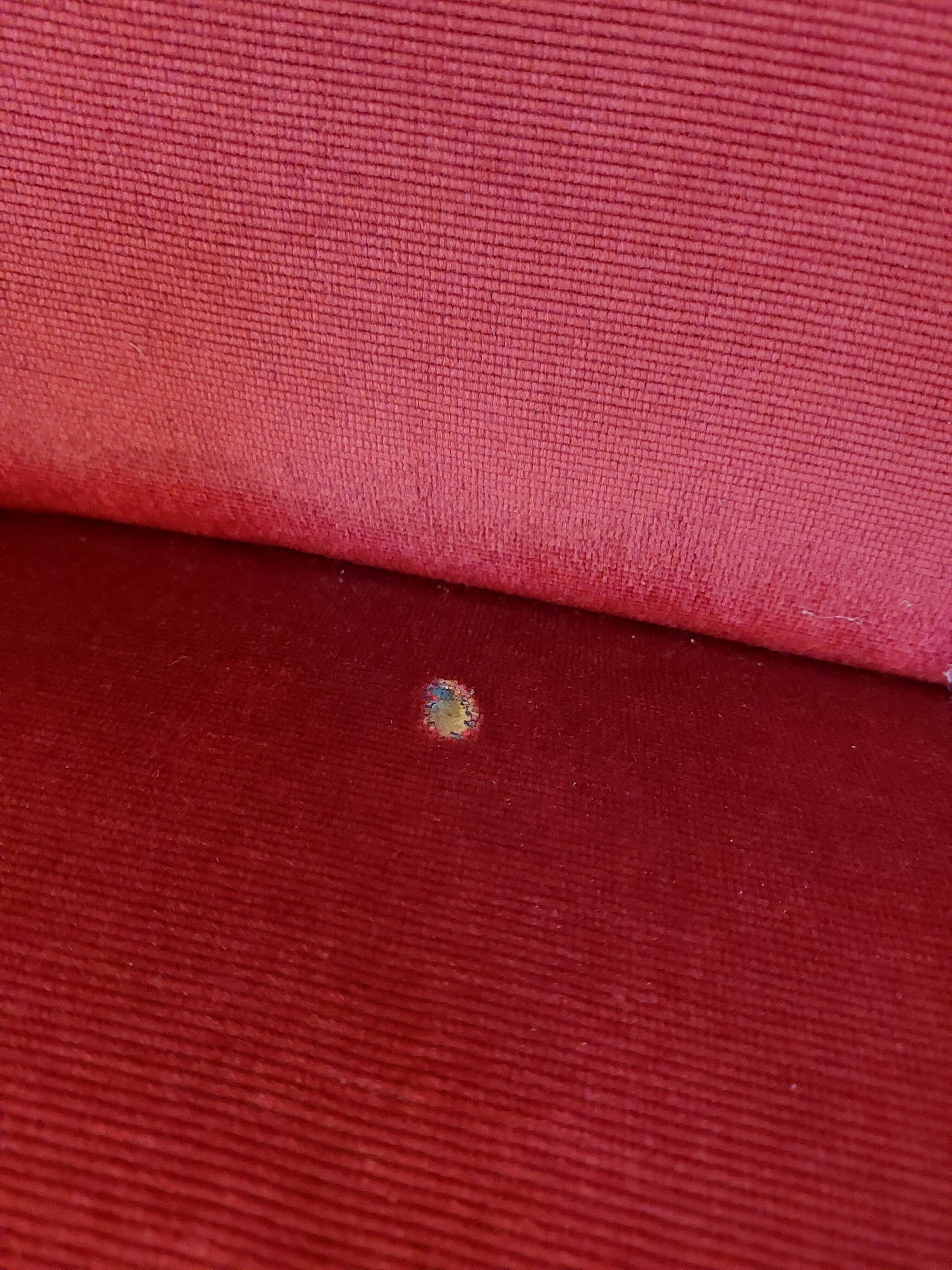 Burgundy velvet salon Swan neck