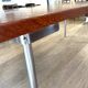 Table model AT-318 in teak and steel by Hans J. Wegner.