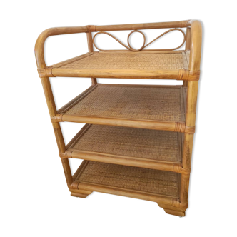 Rattan shelf