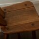Brutalist Oak Dining Chairs Sculptural Backs by De Puydt, 1960s, Set of 4
