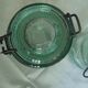 Lot 3 jars la Lorraine chardon green glass 1l