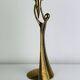 Sculptural brass candle holder, vintage