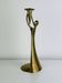 Bougeoir sculptural laiton doré, vintage