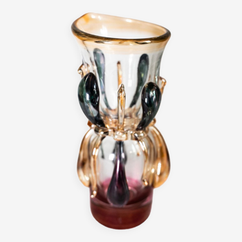 Ion Tamaian vase in hand-blown glass