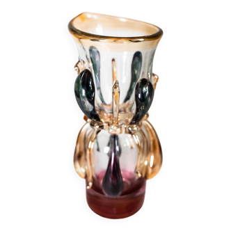 Ion Tamaian vase in hand-blown glass