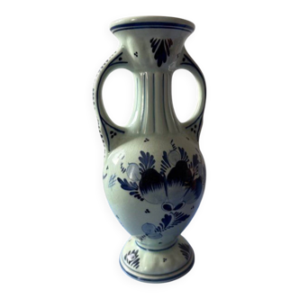 Hand-painted Delft vase