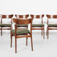 10 chairs in teak by Schiønning & Elgaard 1960s