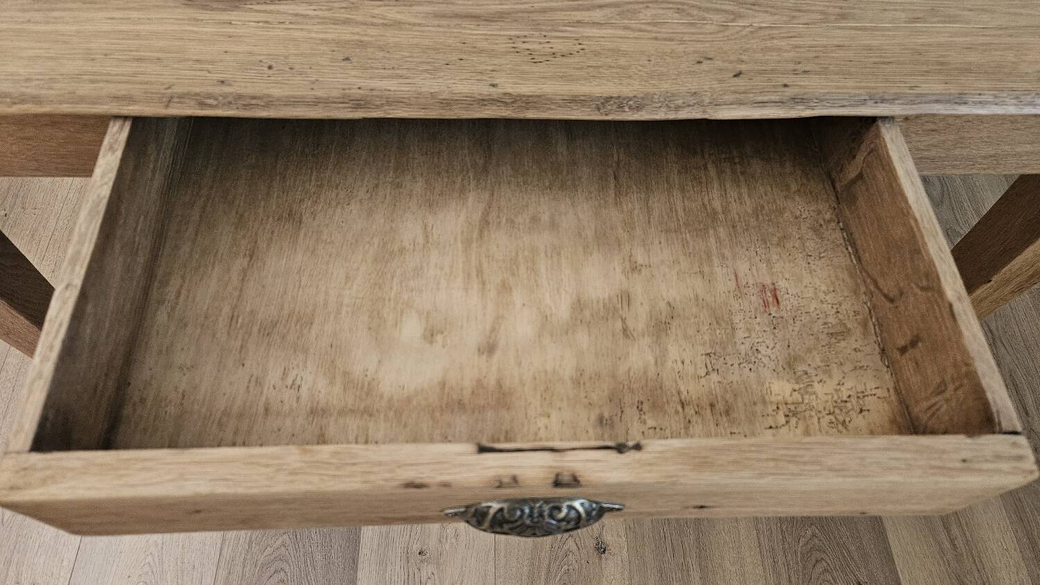 Solid wood farmhouse table