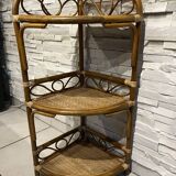 Rattan shelf