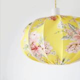 Vintage round Japanese-style printed pendant lamp