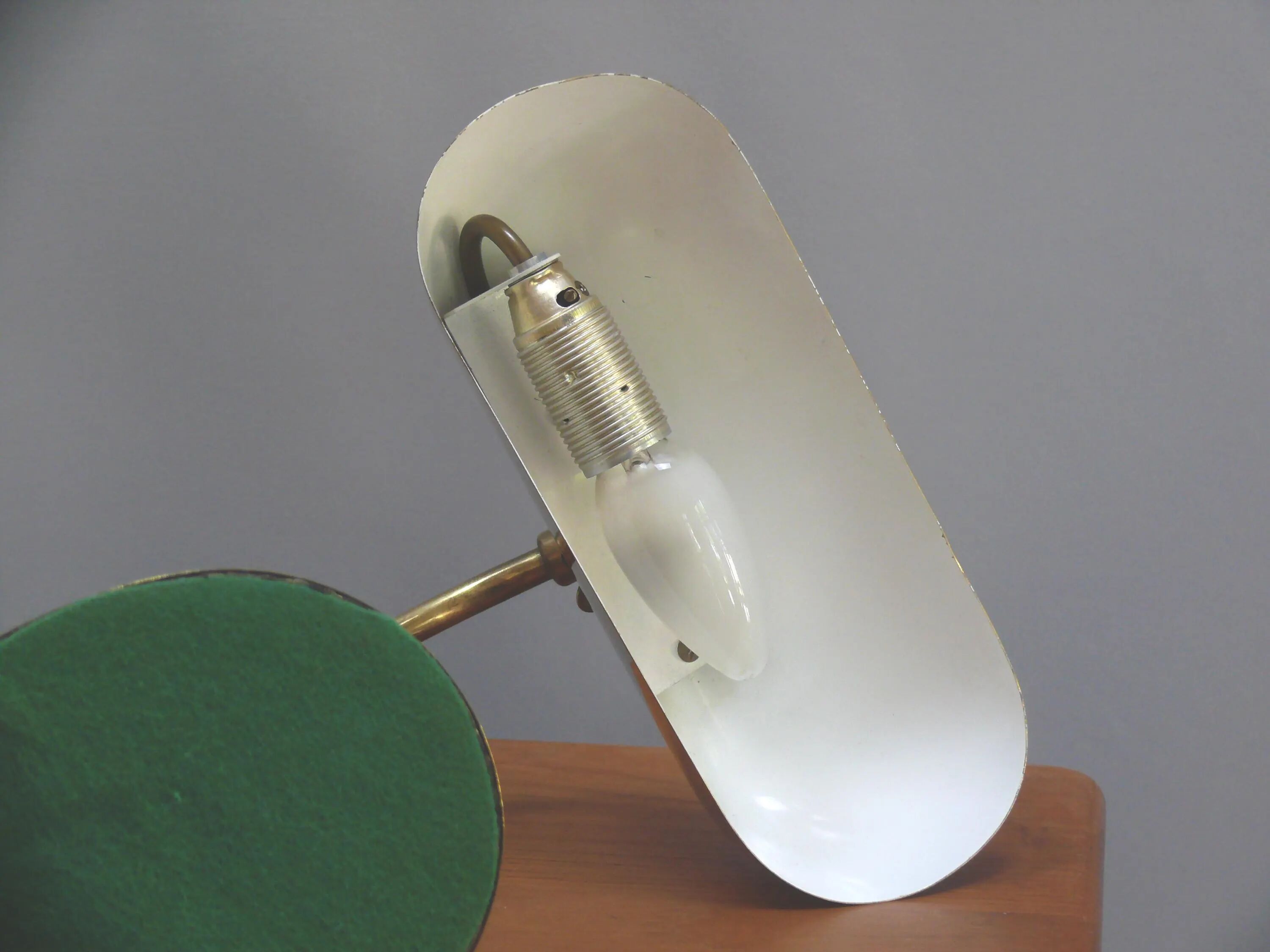 JBS Piano Lamp, Burnished and Brushed Brass, 1960s