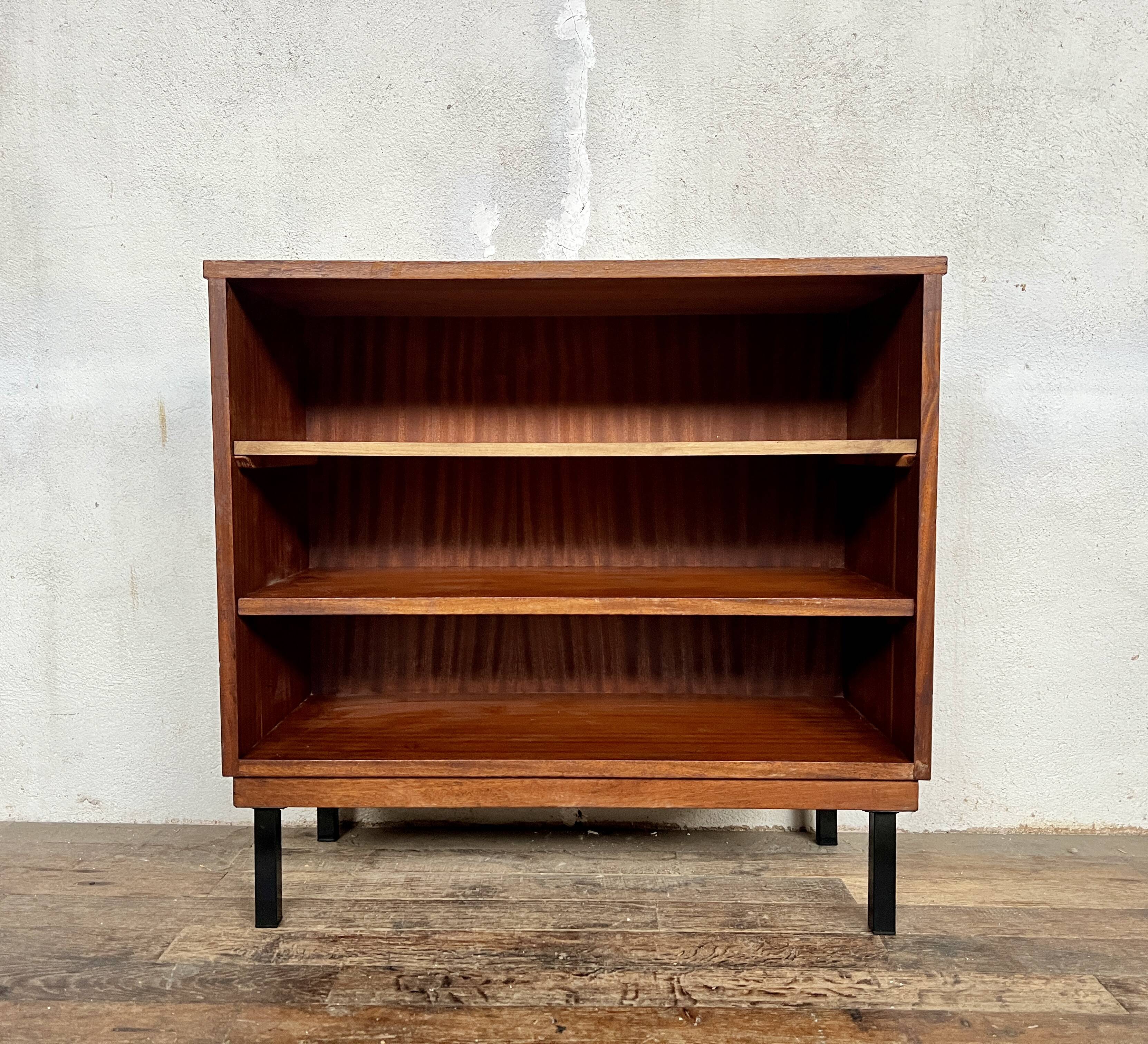 Vintage teak bookcase shelf 1960