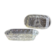 2 transparent glass ramekins with handles in very good condition.