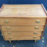 Vintage light oak dresser 1960
