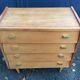 Commode vintage 1960 chêne clair