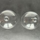 2 glass bells