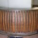 Large steel and wood counter bar