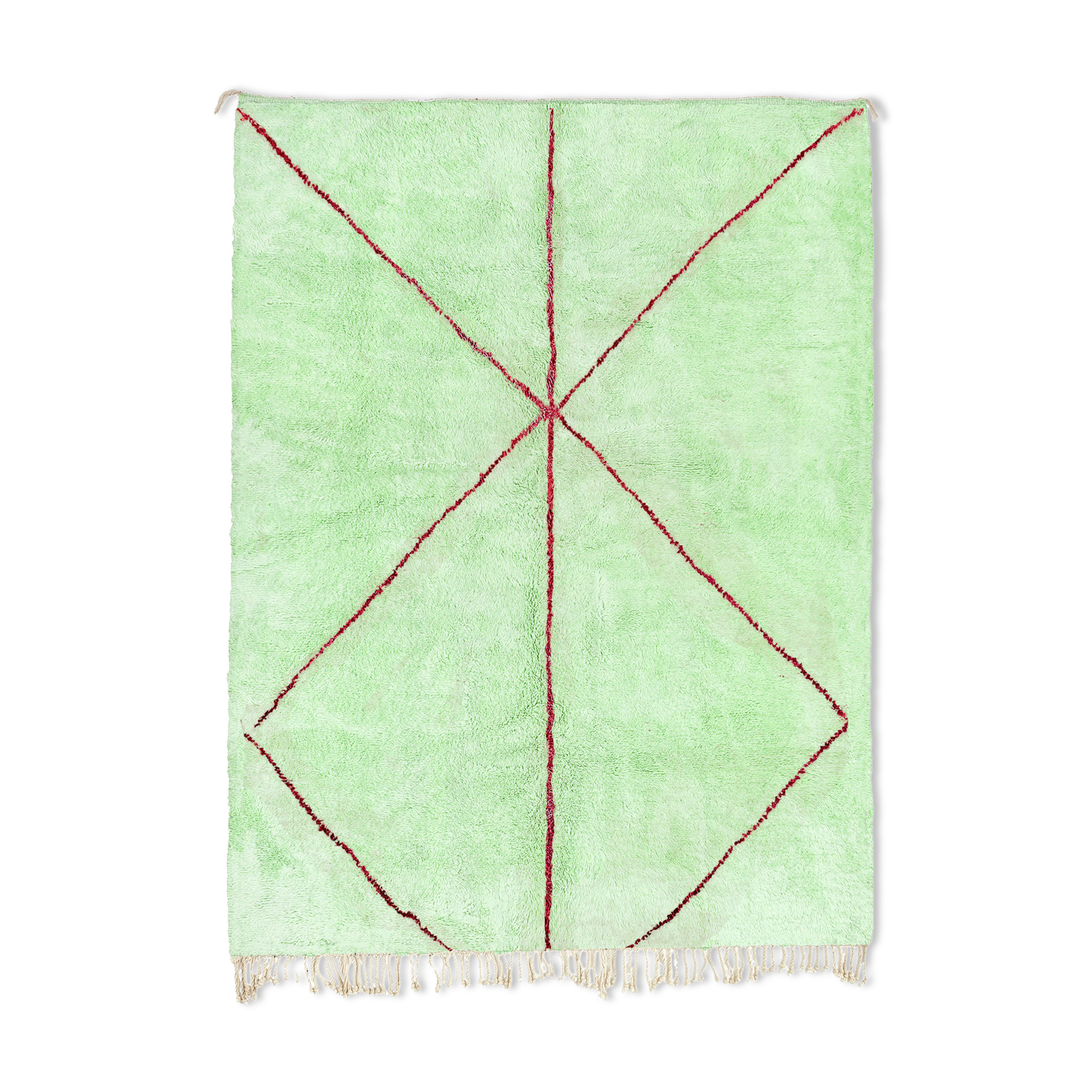 Modern Moroccan carpet green