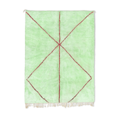 Modern Moroccan carpet green