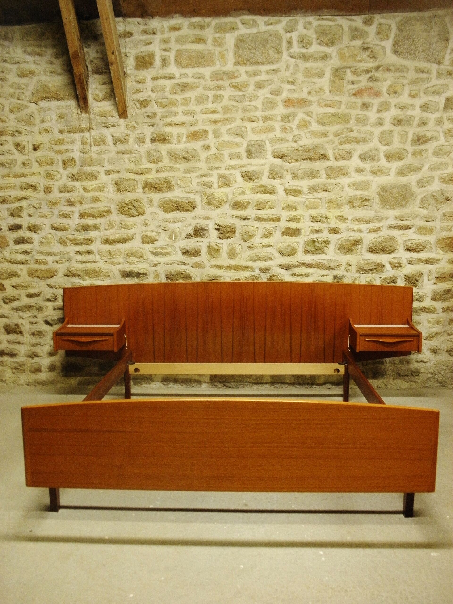 Teak scandinavian bed, 1970
