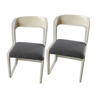 Pair Baumann Traineau chairs