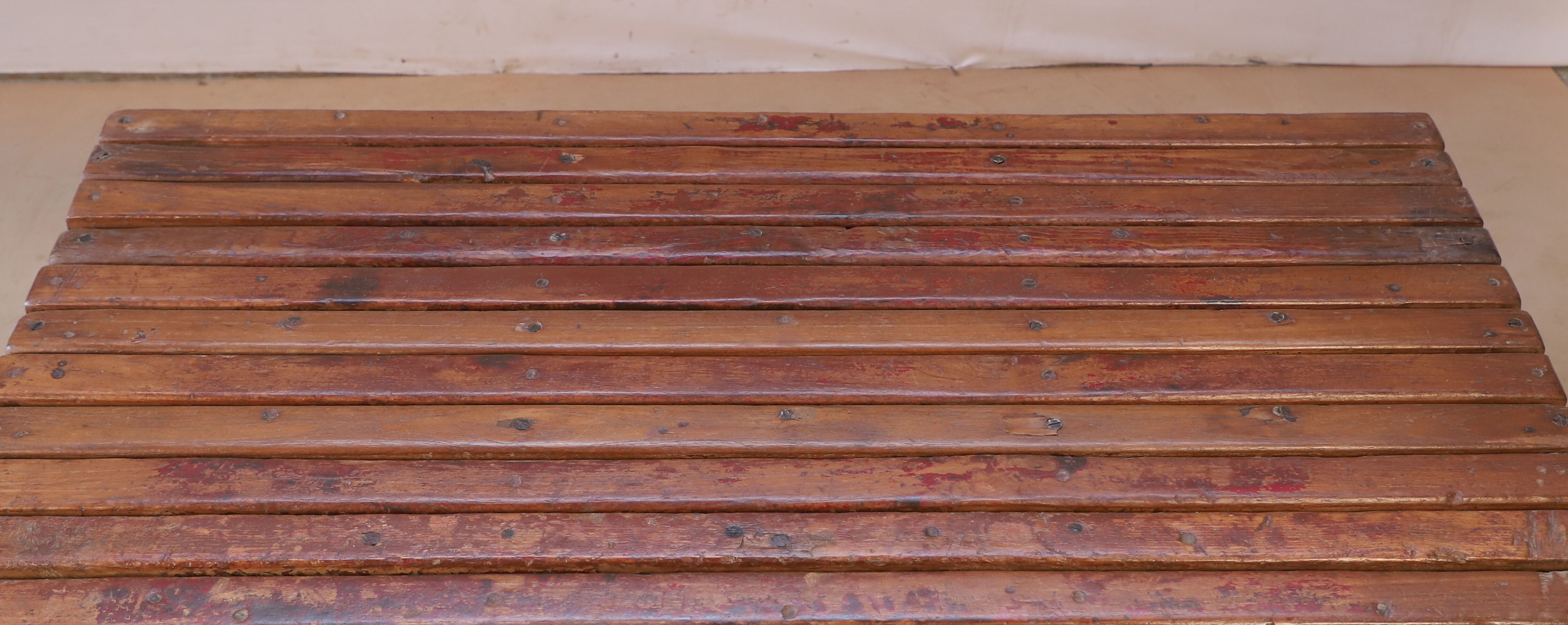 Old Burmese teak bench