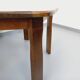Vintage brutalist hexagonal dining table made of oak from the 1950s.