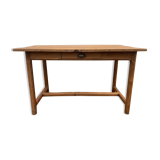 Farmhouse table 1 oak drawer