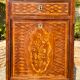 Small secretary in Marquetry of Losanges and Bronze