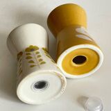 Vintage Scandinavian style ceramic salt and pepper shakers