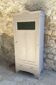 Parisian cabinet with frosted glass - vintage 1950s