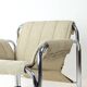 Lounge chair by viliam chlebo in chrome and linen, kodreta 1979