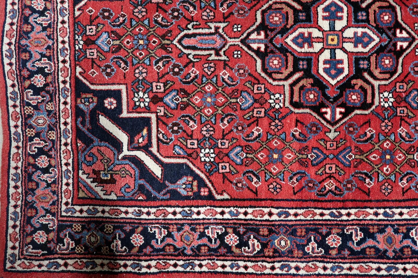 Vintage Persian Hamadan rug 104cm x 144cm 1940s - 1C1240