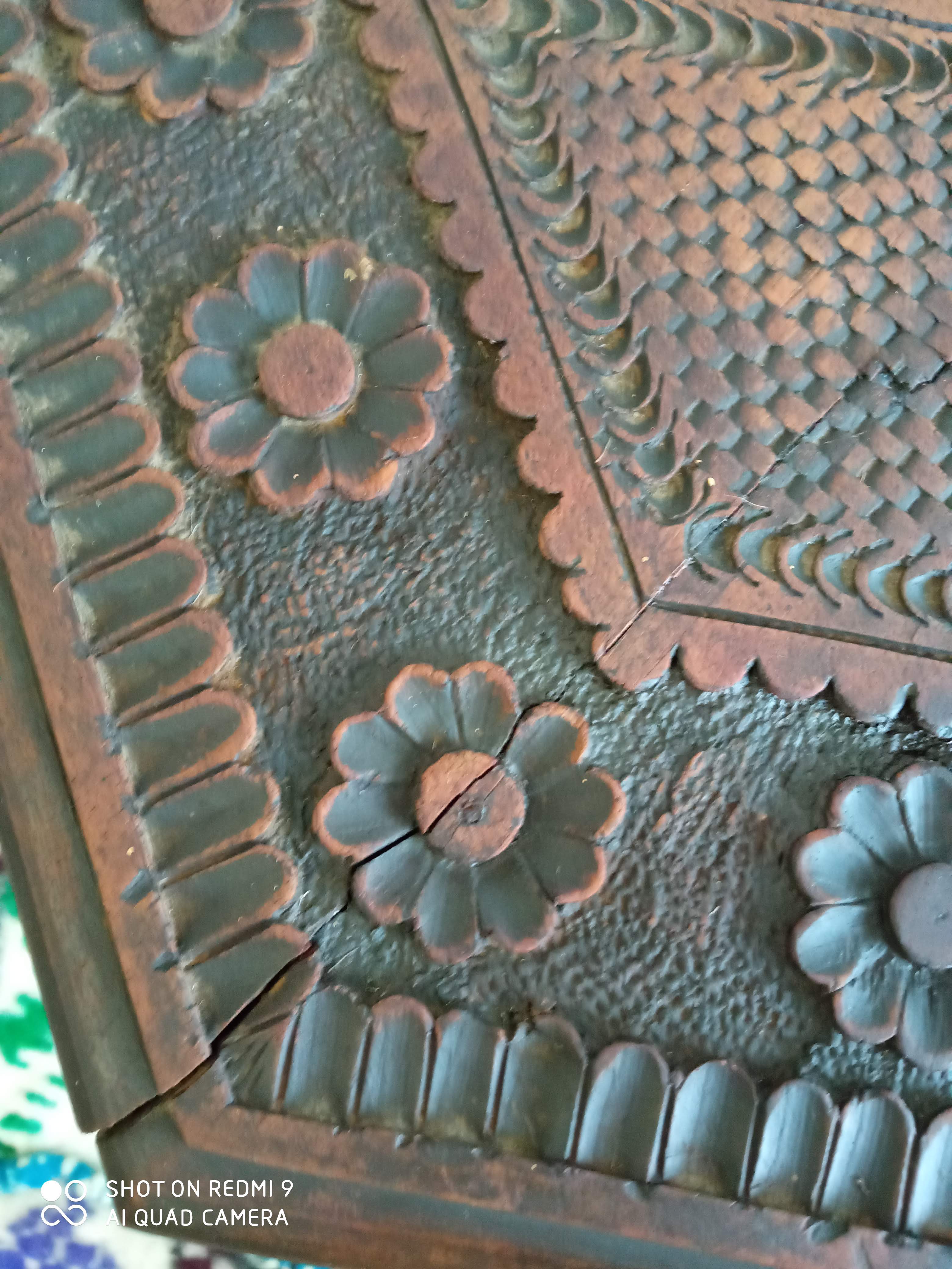 Indian wood healing carved around 1950