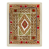Tapis turc vintage noué à la main 108x131 cm