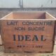 Caisse bois lait Idéal