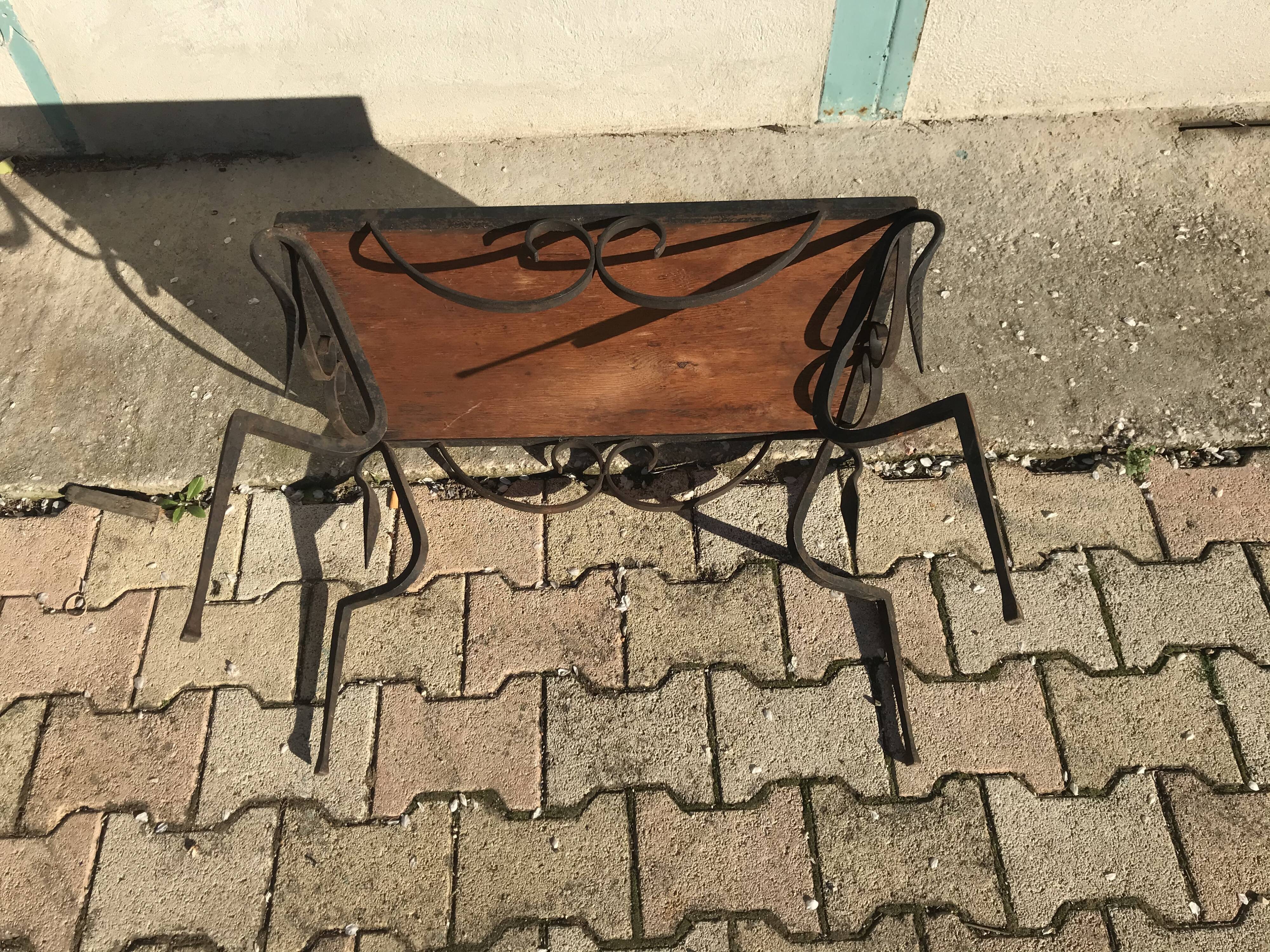 Wrought iron coffee table