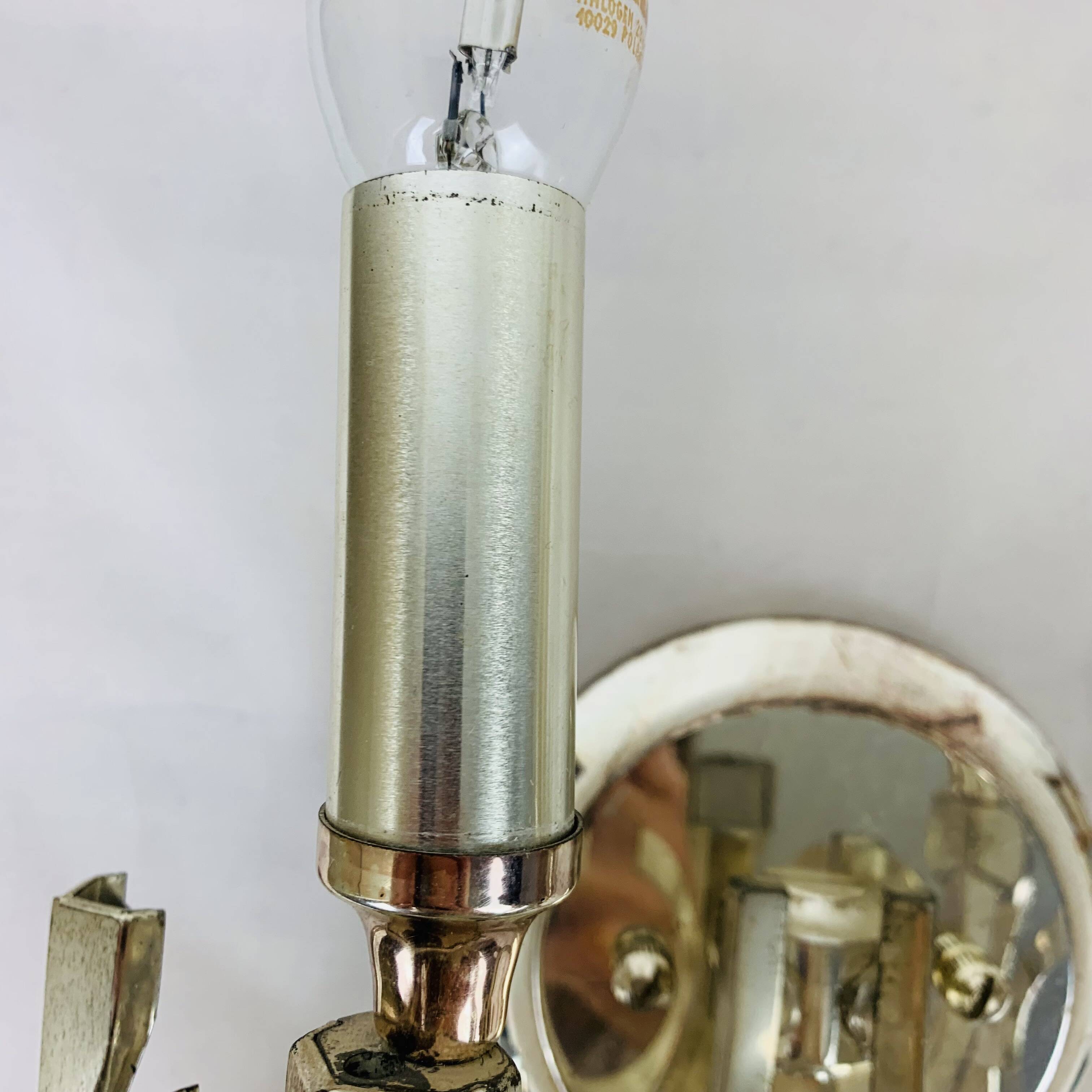 Pair of Ovali wall lights by Sciolari 70s