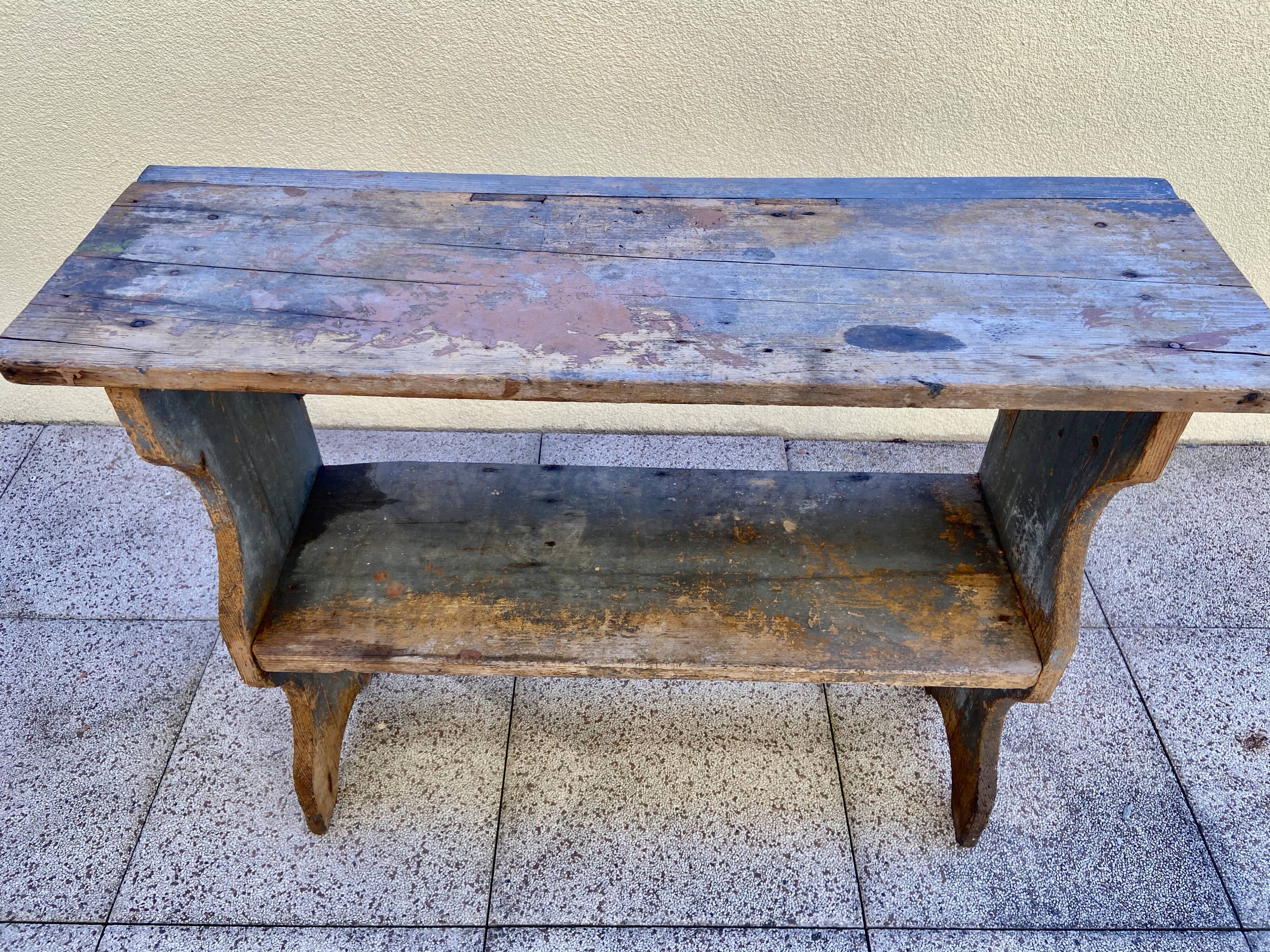 Rustic vintage peasant shelf