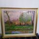 Painting by rene beauclair (1875-1960) painter of montauban the lespinet canal