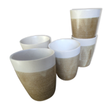 5 ceramic cups