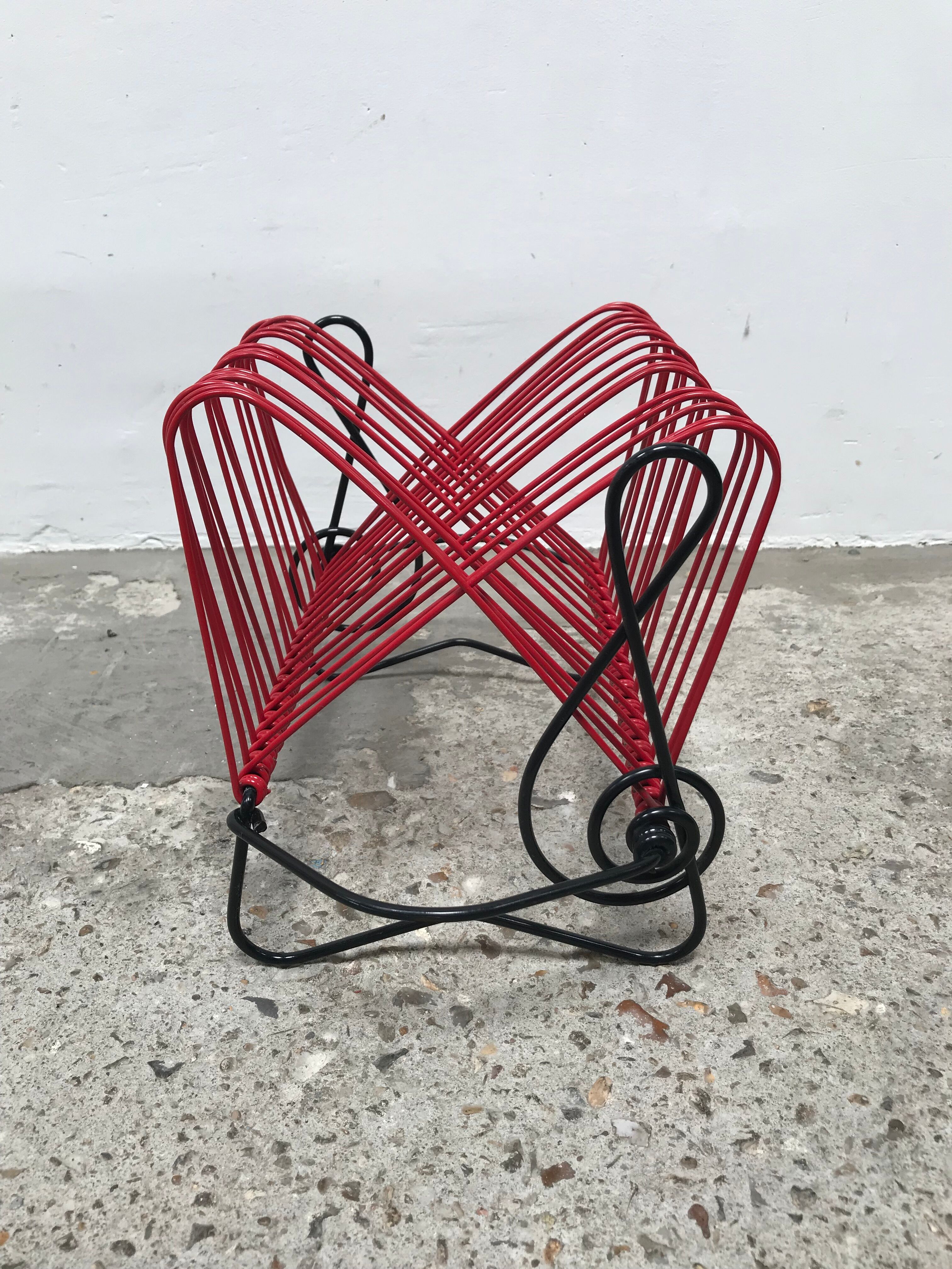 Scoubidou vinyl record holders