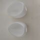 Set of 2 opaline egg-shaped half-globes