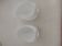 Set of 2 opaline egg-shaped half-globes
