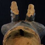 African Art - Authentic Baoulé Protective Passport Mask - 27 cm