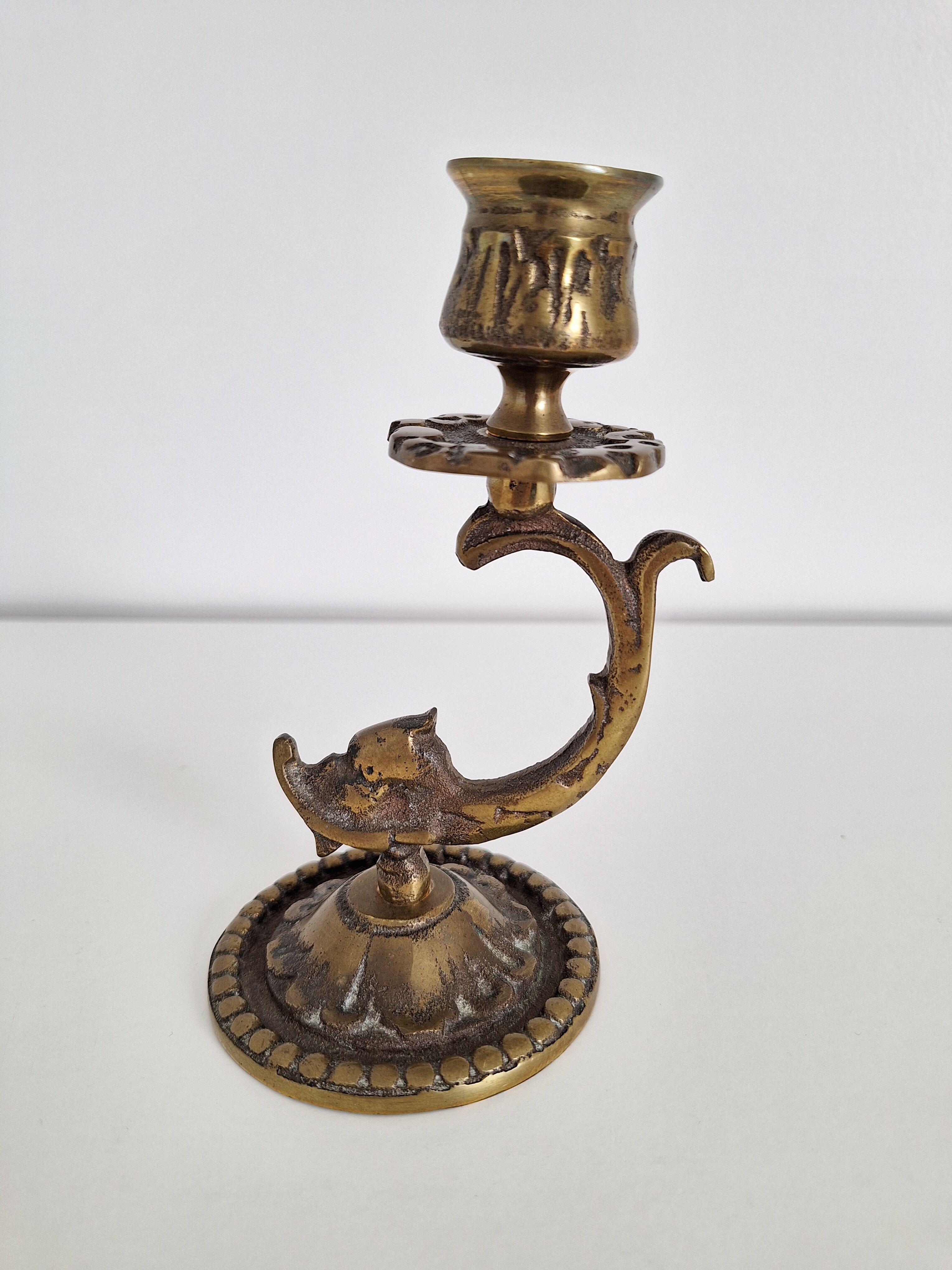 Vintage brass candle holder