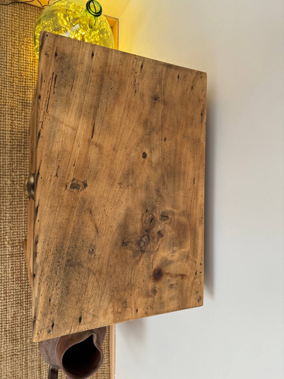 Solid wood console Mediterranean style