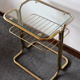 Gold side table