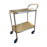 Chariot de service de régence du milieu du siècle en or de Kaymet, années 1950