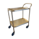 Chariot de service de régence du milieu du siècle en or de Kaymet, années 1950
